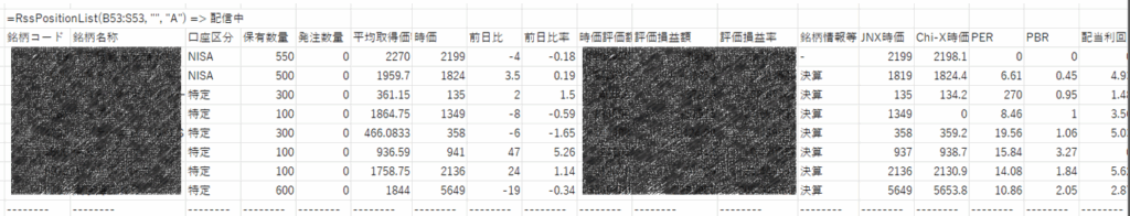 銘柄コードの指定を省略した場合の図